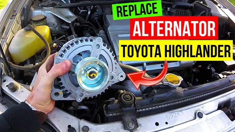 Toyota Highlander Alternator Replacement Cost