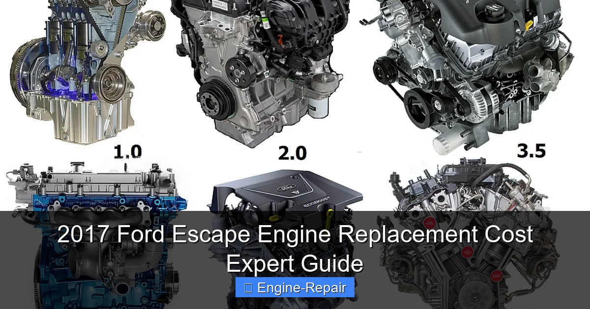 2017 Ford Escape Engine Replacement Cost Expert Guide