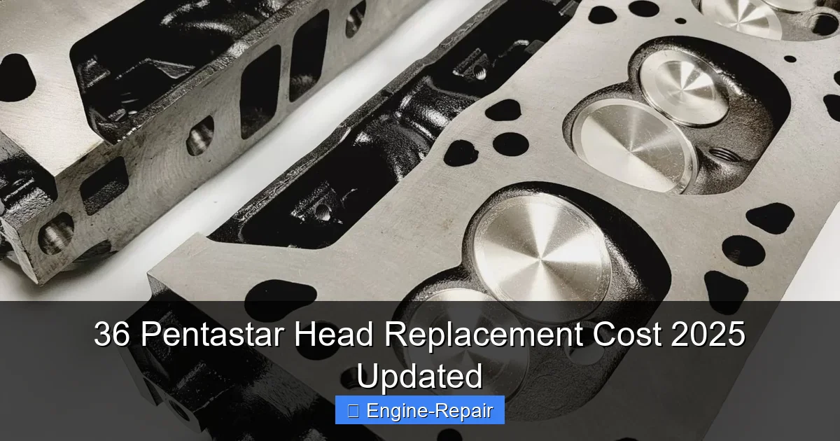 36 Pentastar Head Replacement Cost 2025 Updated