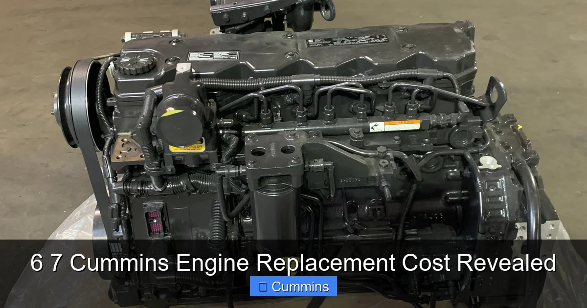 6 7 Cummins Engine Replacement Cost Revealed
