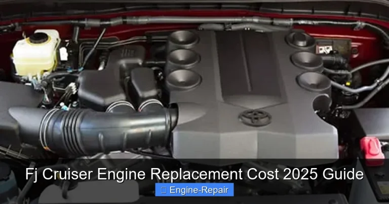 Fj Cruiser Engine Replacement Cost 2025 Guide