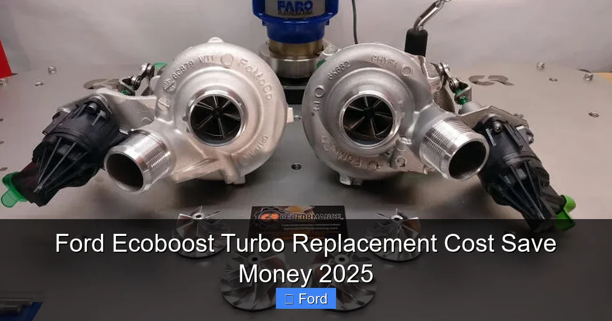 Ford Ecoboost Turbo Replacement Cost Save Money 2025