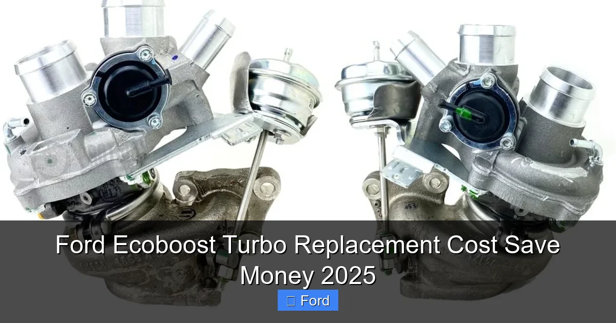 Ford Ecoboost Turbo Replacement Cost Save Money 2025