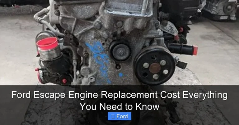 Ford Escape Engine Replacement Cost Everything You Need to Know