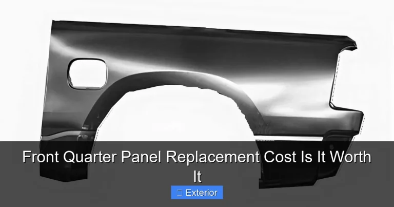Front Quarter Panel Replacement Cost Is It Worth It