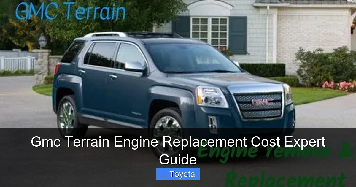 Gmc Terrain Engine Replacement Cost Expert Guide
