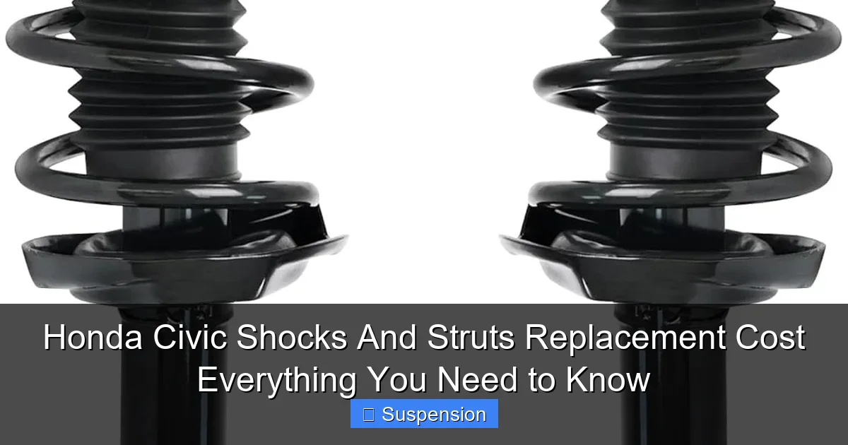 Honda Civic Shocks And Struts Replacement Cost Everything You Need to Know