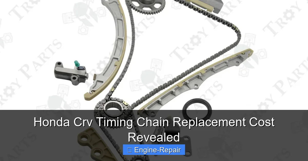Honda Crv Timing Chain Replacement Cost Revealed