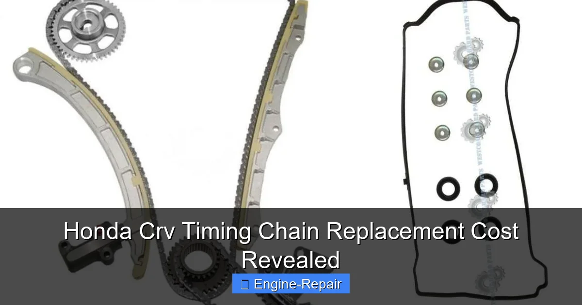 Honda Crv Timing Chain Replacement Cost Revealed