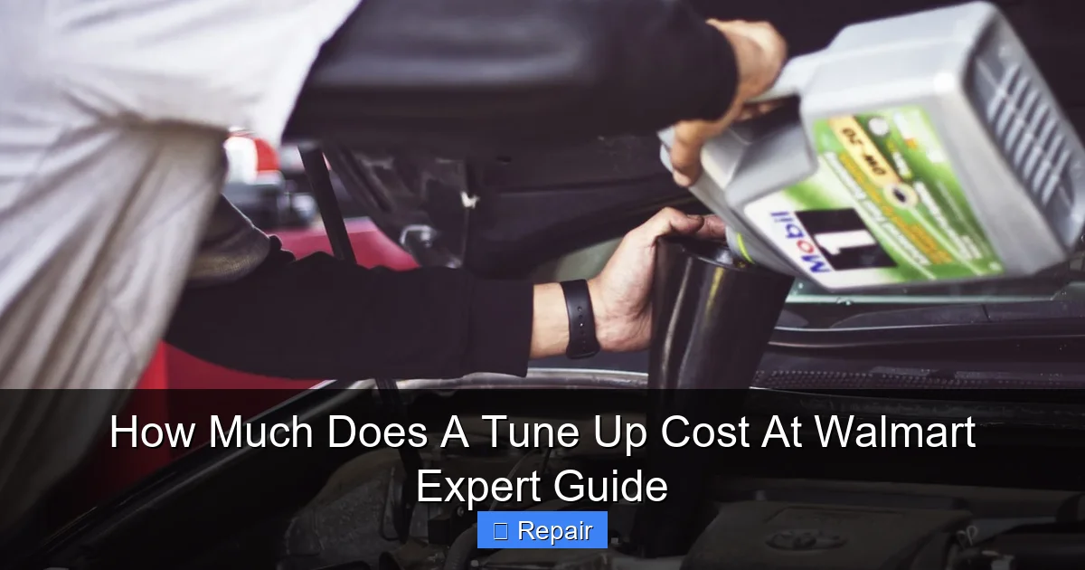 How Much Does A Tune Up Cost At Walmart Expert Guide