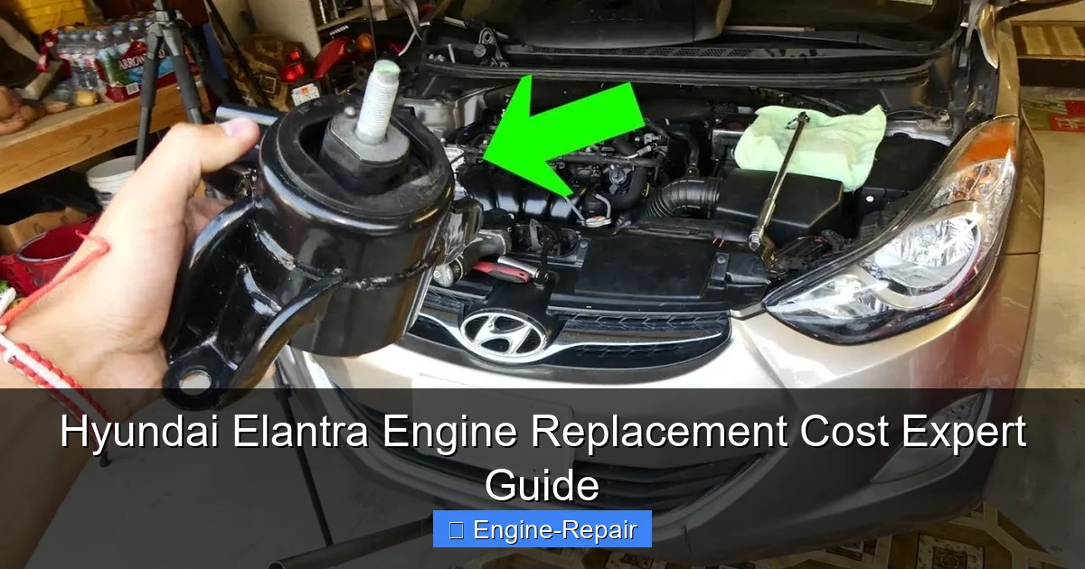 Hyundai Elantra Engine Replacement Cost Expert Guide