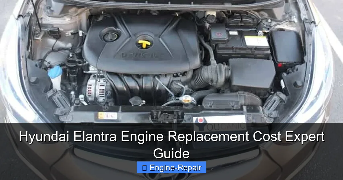 Hyundai Elantra Engine Replacement Cost Expert Guide