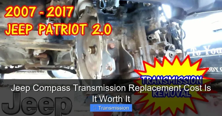 Jeep Compass Transmission Replacement Cost Is It Worth It