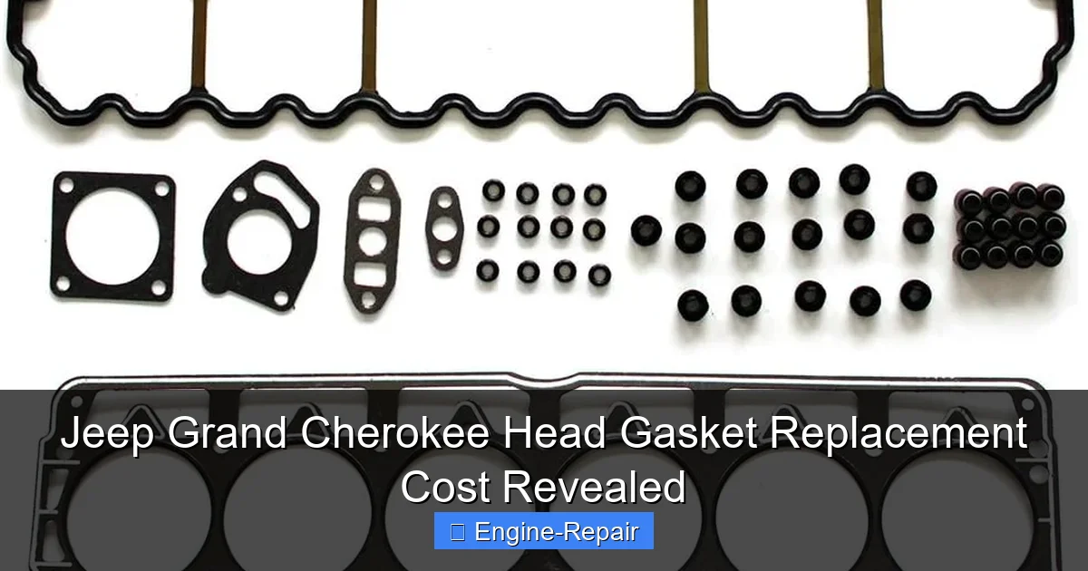 Jeep Grand Cherokee Head Gasket Replacement Cost Revealed