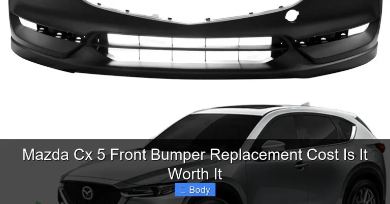 Mazda Cx 5 Front Bumper Replacement Cost Is It Worth It