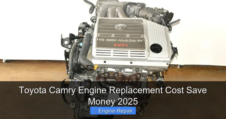 Toyota Camry Engine Replacement Cost Save Money 2025