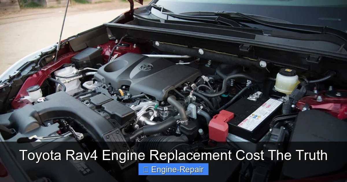 Toyota Rav4 Engine Replacement Cost The Truth