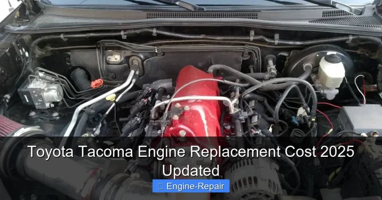 Toyota Tacoma Engine Replacement Cost 2025 Updated