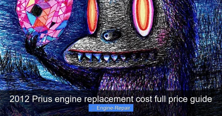 2012 Prius engine replacement cost full price guide