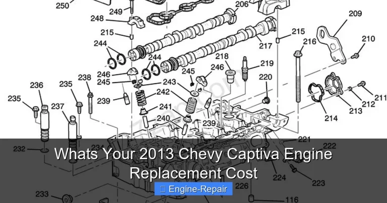 Whats Your 2013 Chevy Captiva Engine Replacement Cost