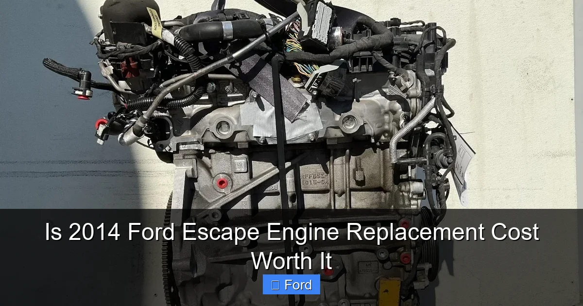 Is 2014 Ford Escape Engine Replacement Cost Worth It