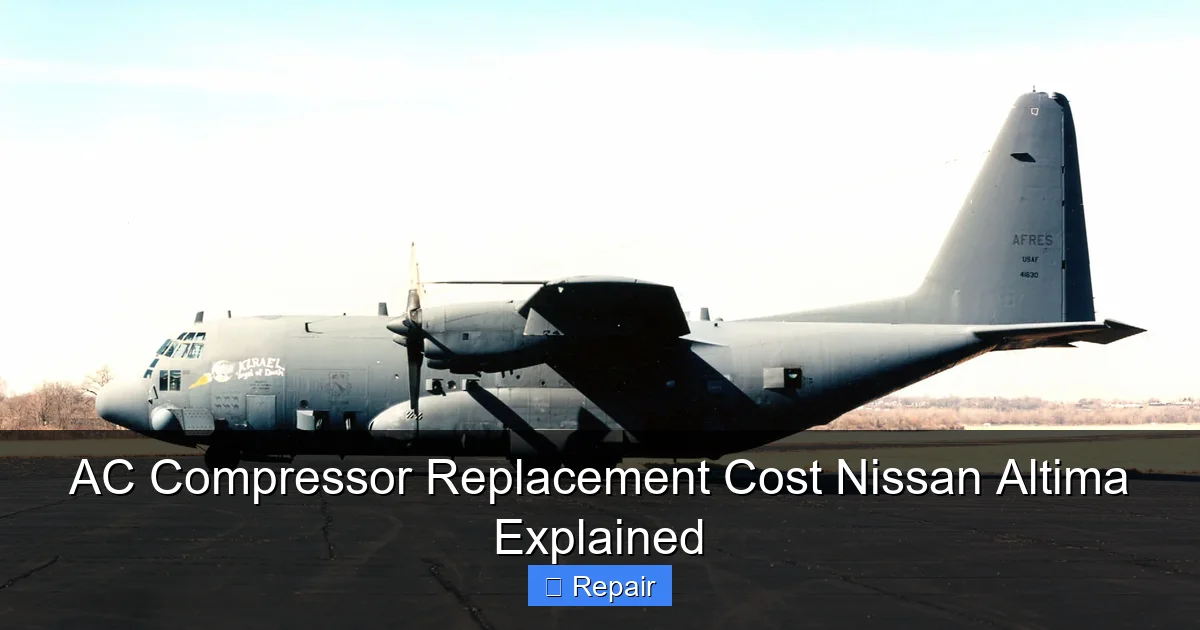 AC Compressor Replacement Cost Nissan Altima Explained