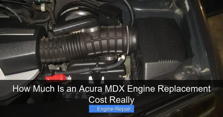 How Much Is an Acura MDX Engine Replacement Cost Really