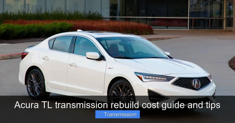 Acura TL transmission rebuild cost guide and tips