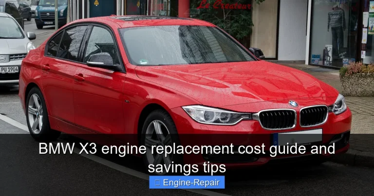 BMW X3 engine replacement cost guide and savings tips