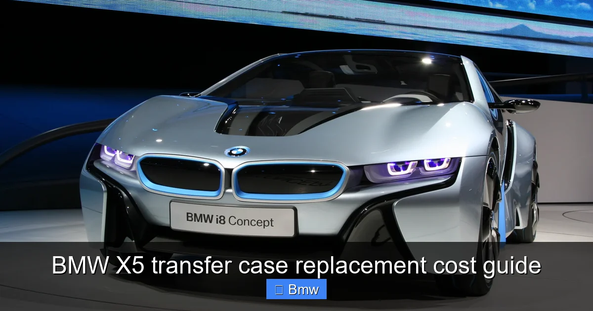BMW X5 transfer case replacement cost guide