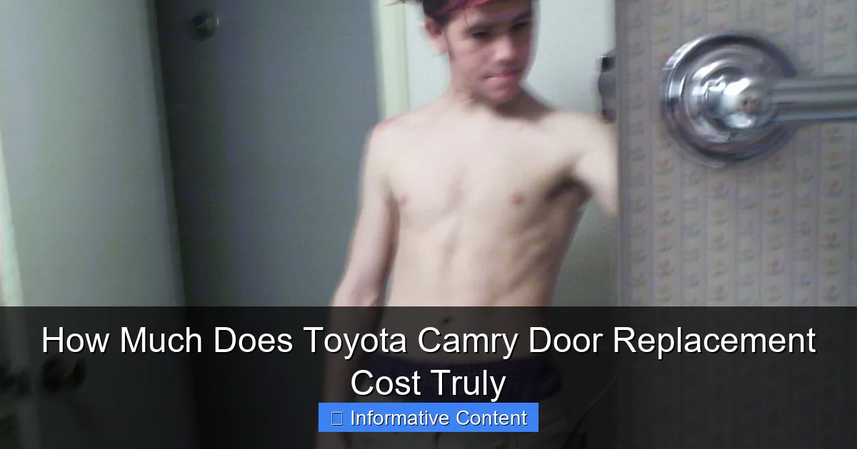 How Much Does Toyota Camry Door Replacement Cost Truly