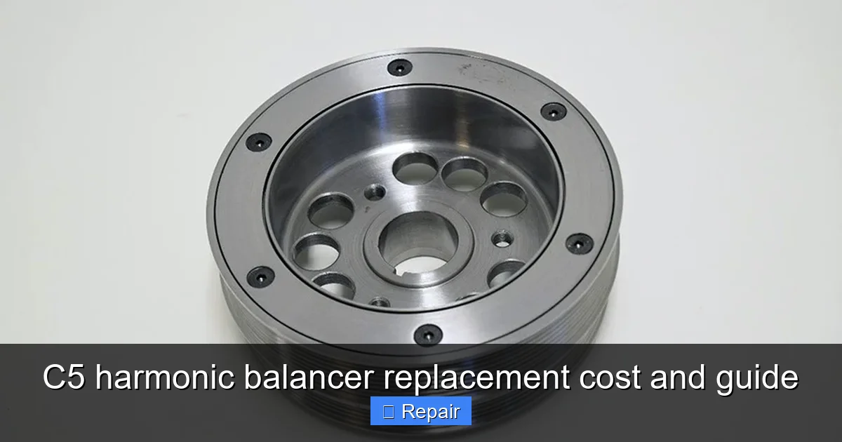 C5 harmonic balancer replacement cost and guide