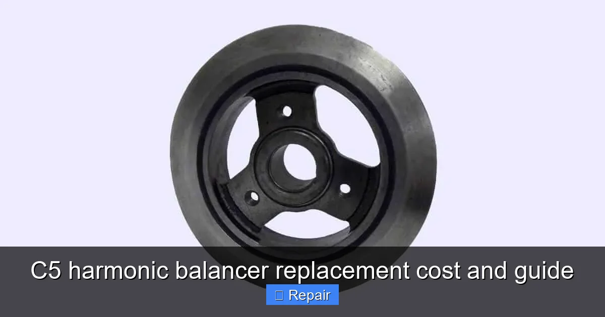 C5 harmonic balancer replacement cost and guide