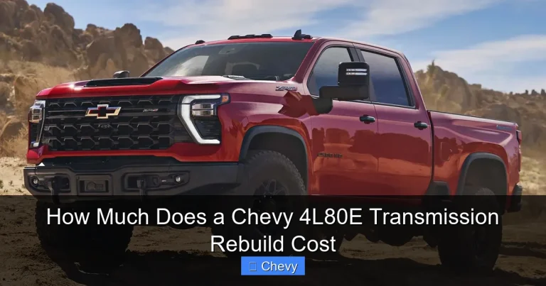 How Much Does a Chevy 4L80E Transmission Rebuild Cost