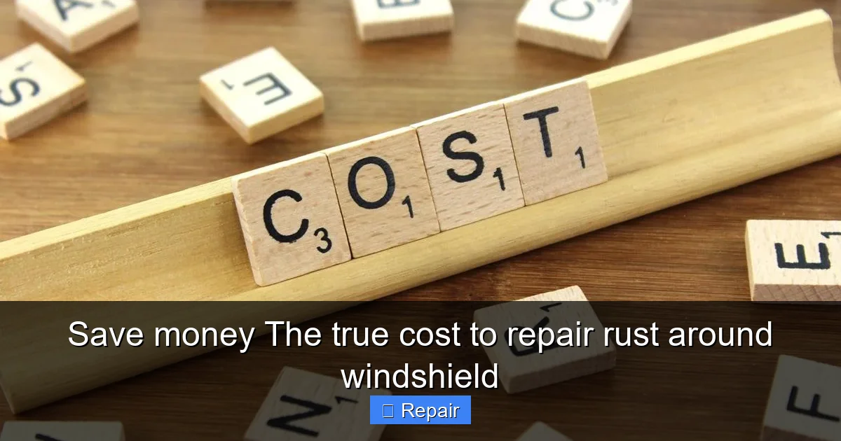 Save money The true cost to repair rust around windshield