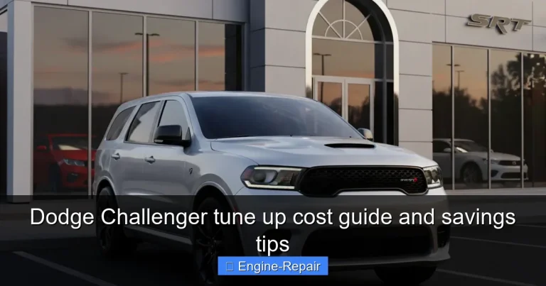 Dodge Challenger tune up cost guide and savings tips