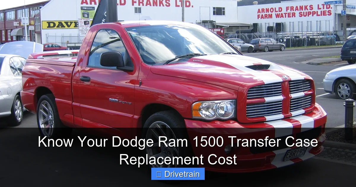 Know Your Dodge Ram 1500 Transfer Case Replacement Cost