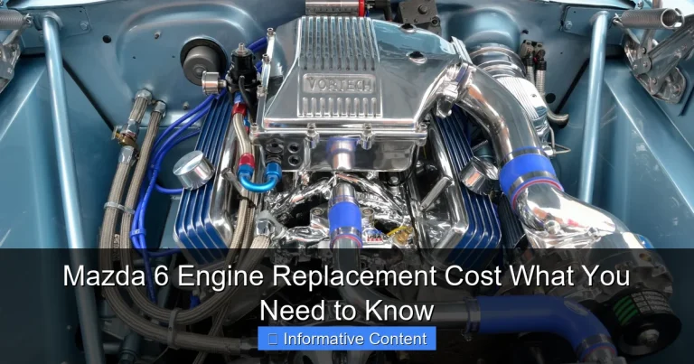 Mazda 6 Engine Replacement Cost What You Need to Know