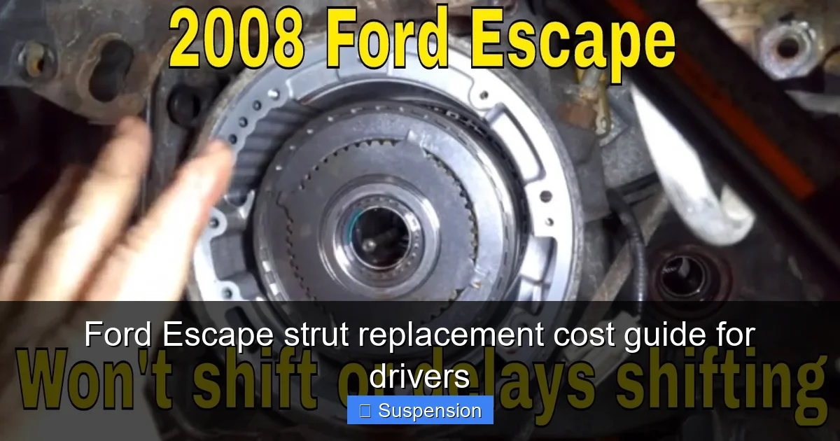 Ford Escape strut replacement cost guide for drivers