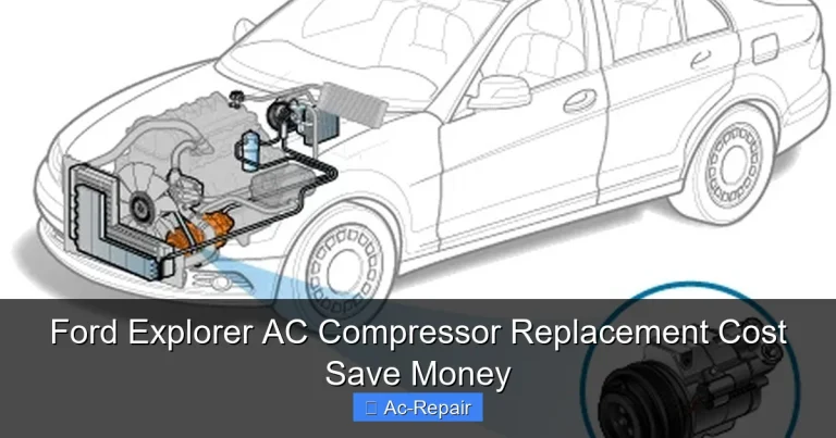 Ford Explorer AC Compressor Replacement Cost Save Money