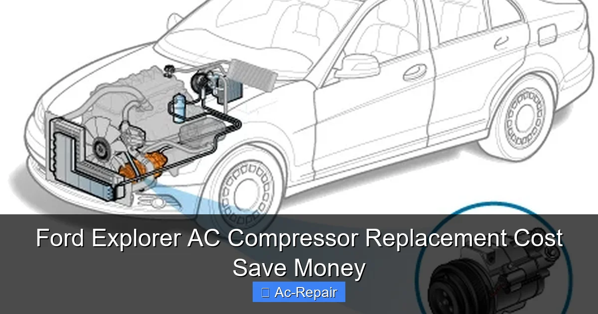 Ford Explorer AC Compressor Replacement Cost Save Money