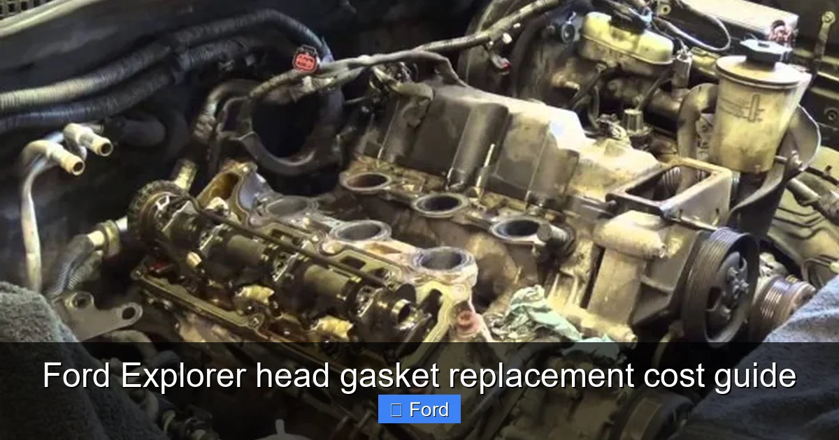 Ford Explorer head gasket replacement cost guide