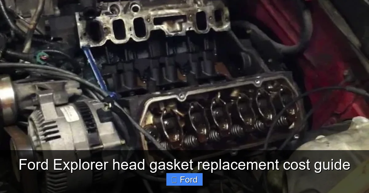 Ford Explorer head gasket replacement cost guide