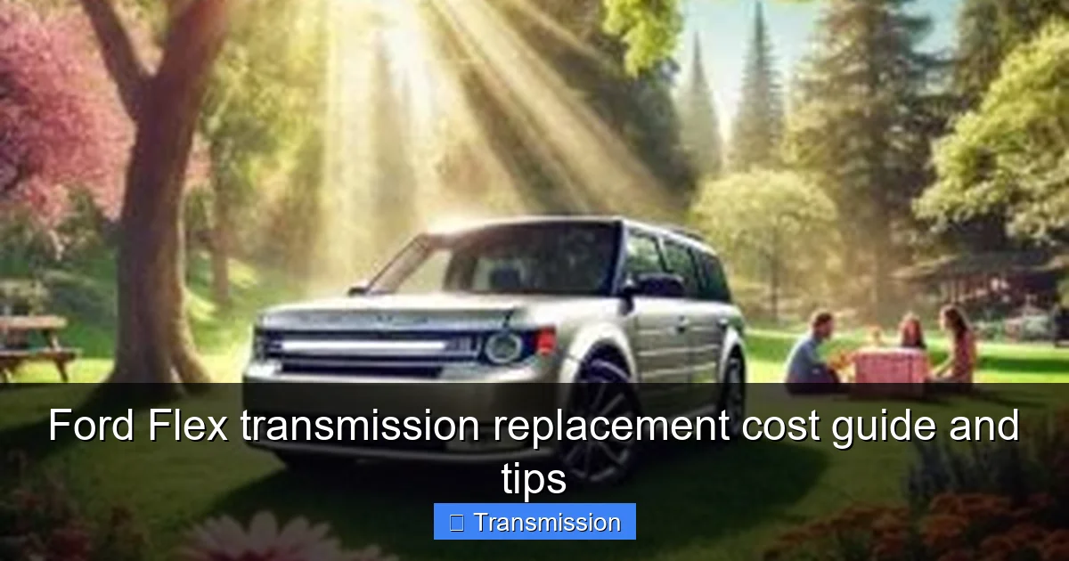 Ford Flex transmission replacement cost guide and tips