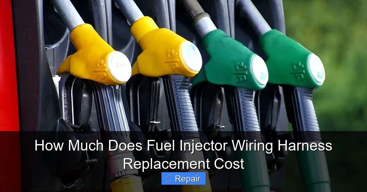 How Much Does Fuel Injector Wiring Harness Replacement Cost