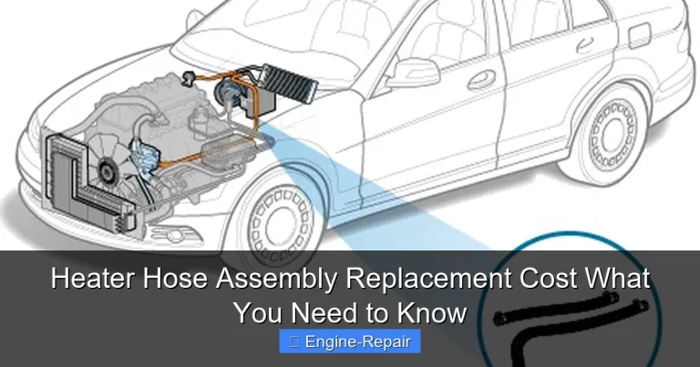 Heater Hose Assembly Replacement Cost What You Need to Know