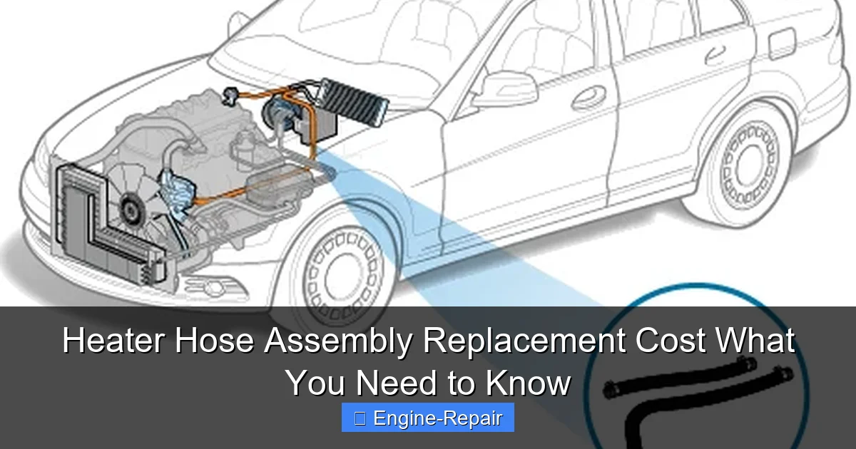Heater Hose Assembly Replacement Cost What You Need to Know