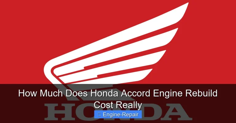 How Much Does Honda Accord Engine Rebuild Cost Really