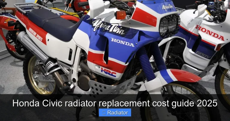 Honda Civic radiator replacement cost guide 2025