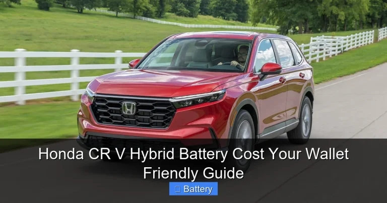 Honda CR V Hybrid Battery Cost Your Wallet Friendly Guide